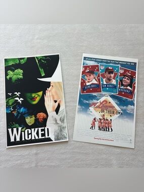 Vintage Lot of 2 90's Movie Posters - Wicked & A League of Their Own